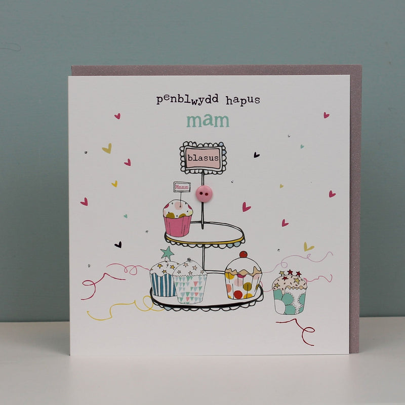 Penblwydd Hapus Mam (Happy Birthday Mum) (WHT24)