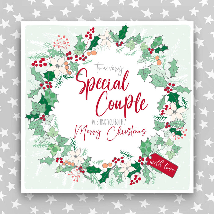 Special Couple - Large Wreath Christmas Card (XGAR12)