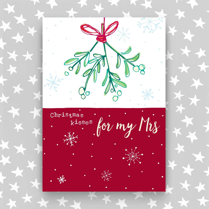 Christmas Card - Kisses For My Mrs (XSS31)