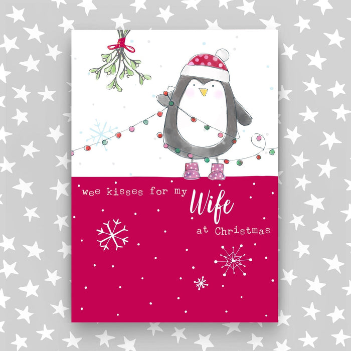 Christmas Card - Wee Kisses For My Wife (XSS66)
