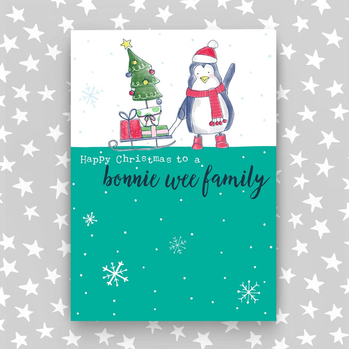 Christmas Card - Bonnie Wee Family (XSS68)
