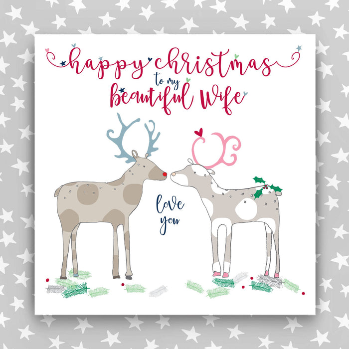 Beautiful Wife Christmas Card Large (XTJP02)