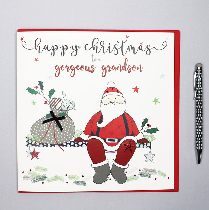 Wonderful Grandson Christmas Card Large (XTJP06)